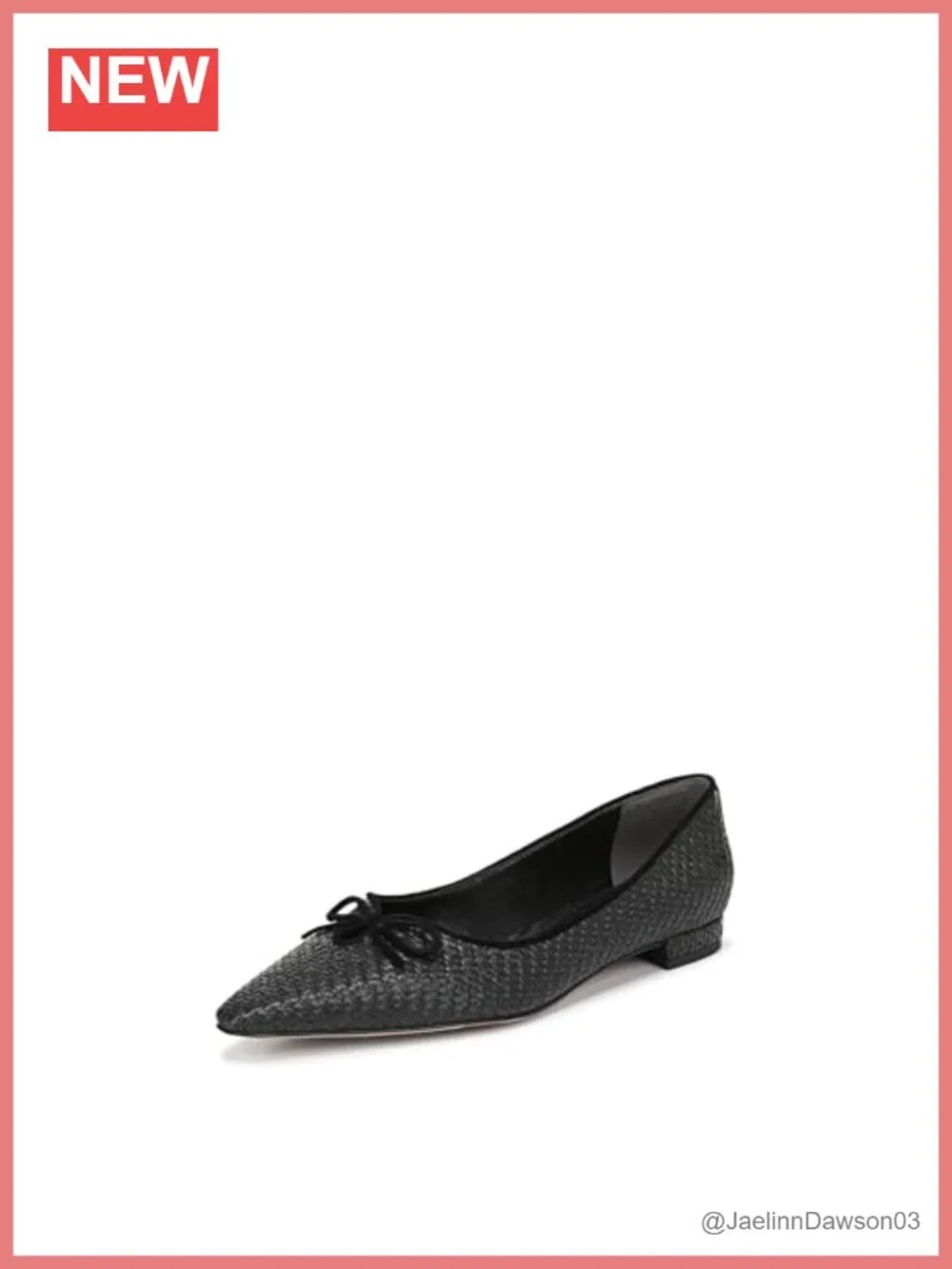Sam Edelman Esmira Pointed Toe Ballet Flat Slip-On PU Low Heel Women's Shoes